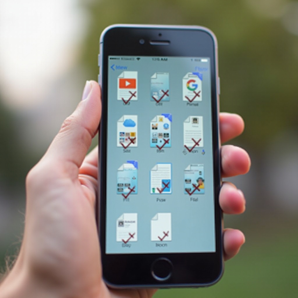jak vybrat více souborů na iPhone