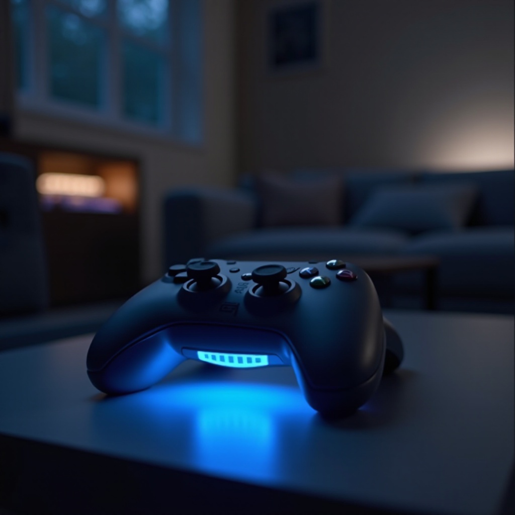 ovladač ps5 uvízl na modrém světle
