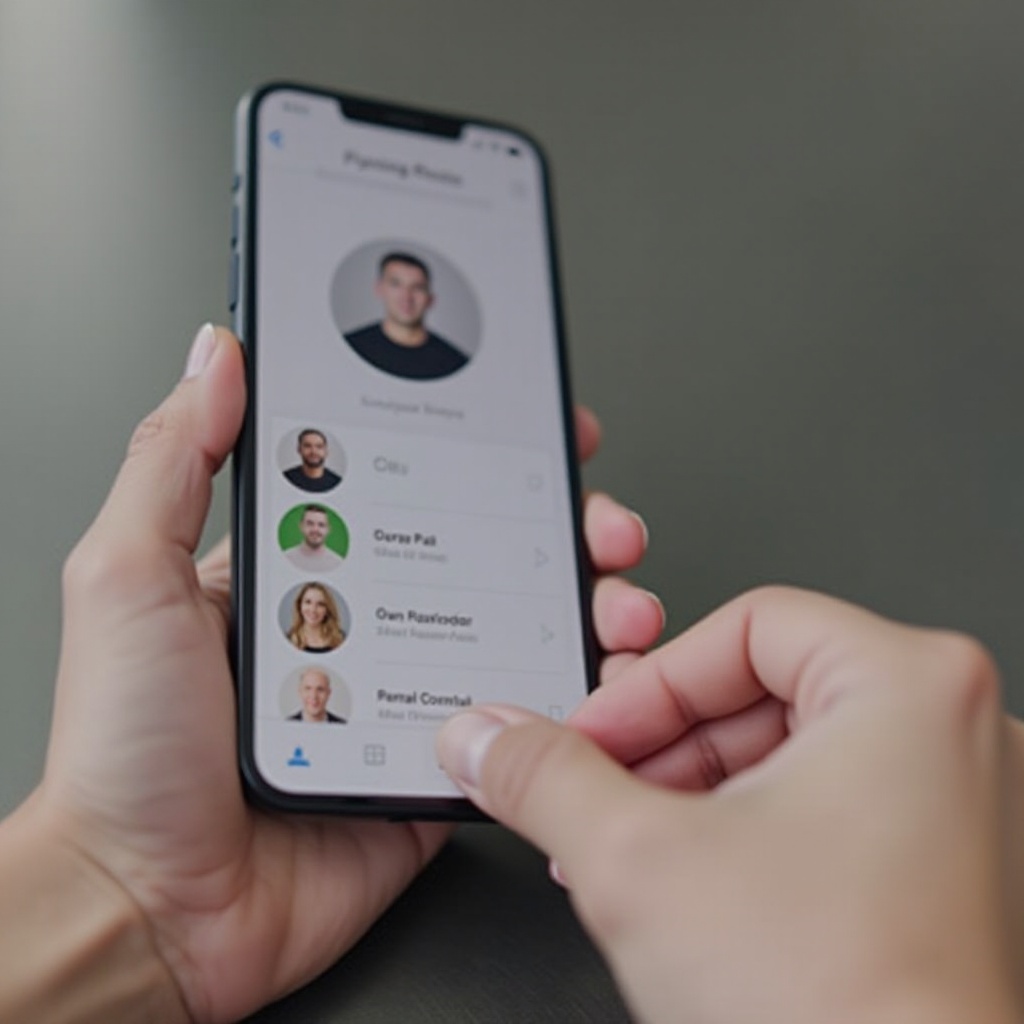 как закрепить контакты на iPhone 15