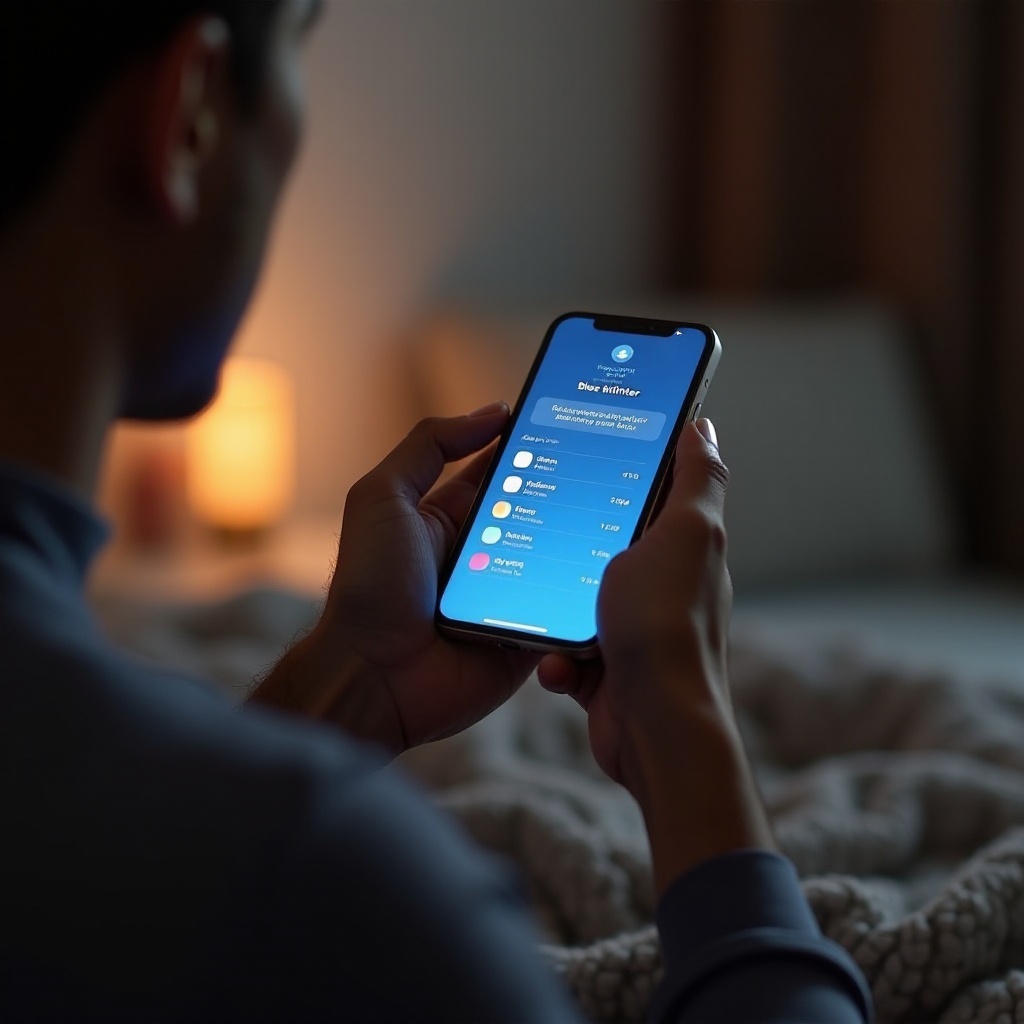 настройка фильтра синего света iPhone
