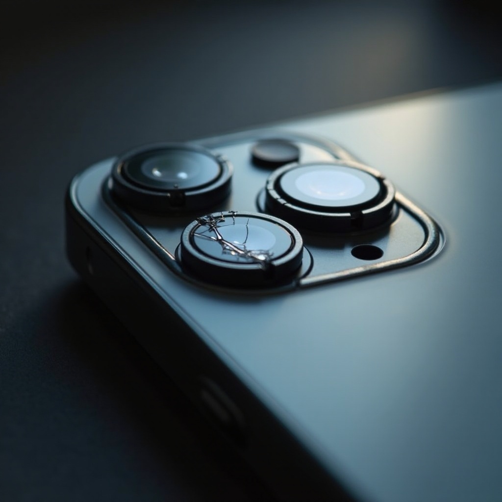 iphone сломанная линза камеры
